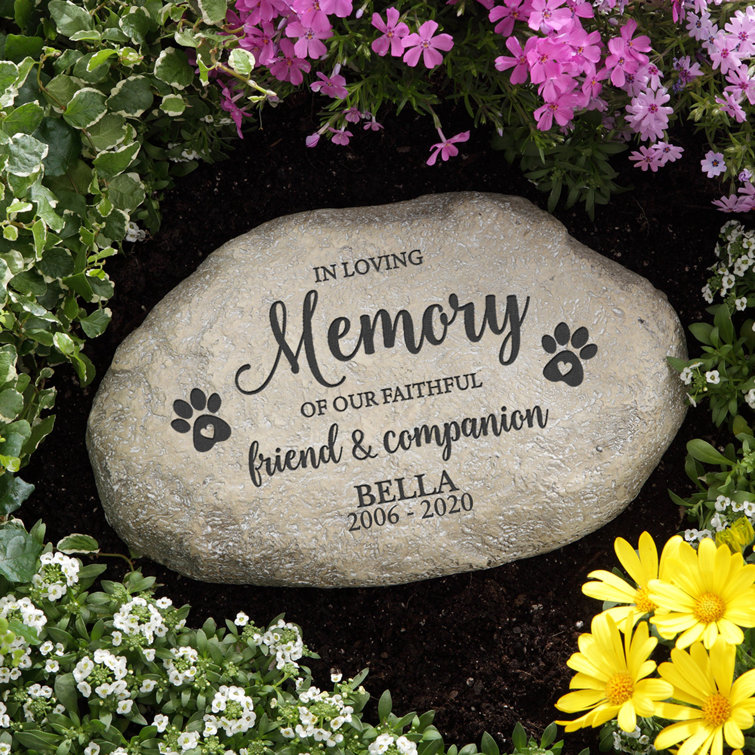 Pet memorial stones personalized hotsell